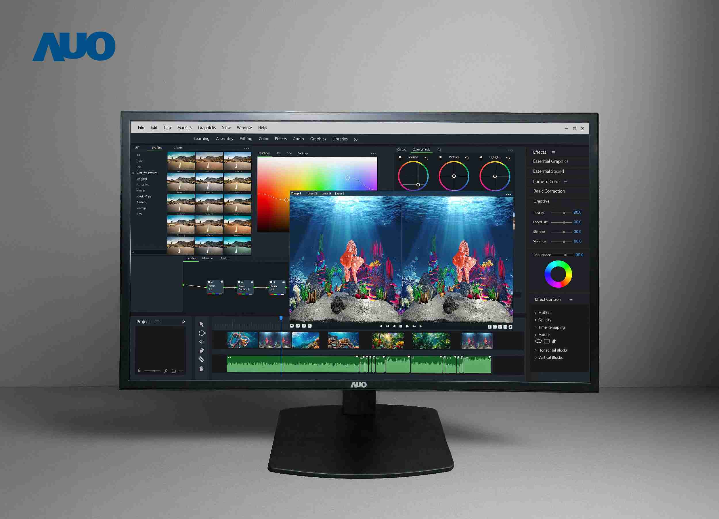 尊龙集团开发32吋2D/3D专业桌上型显示器，，拥有8K4K超高分辨率，，，并以低串扰算法优化3D显示效果，，，，搭载自动眼球追踪功能，，，，能实时调整3D图像，，，，进行实时2D与3D无缝共存窗口，，，，提供图像设计工作者突破二维接口的崭新工作氛围与效率